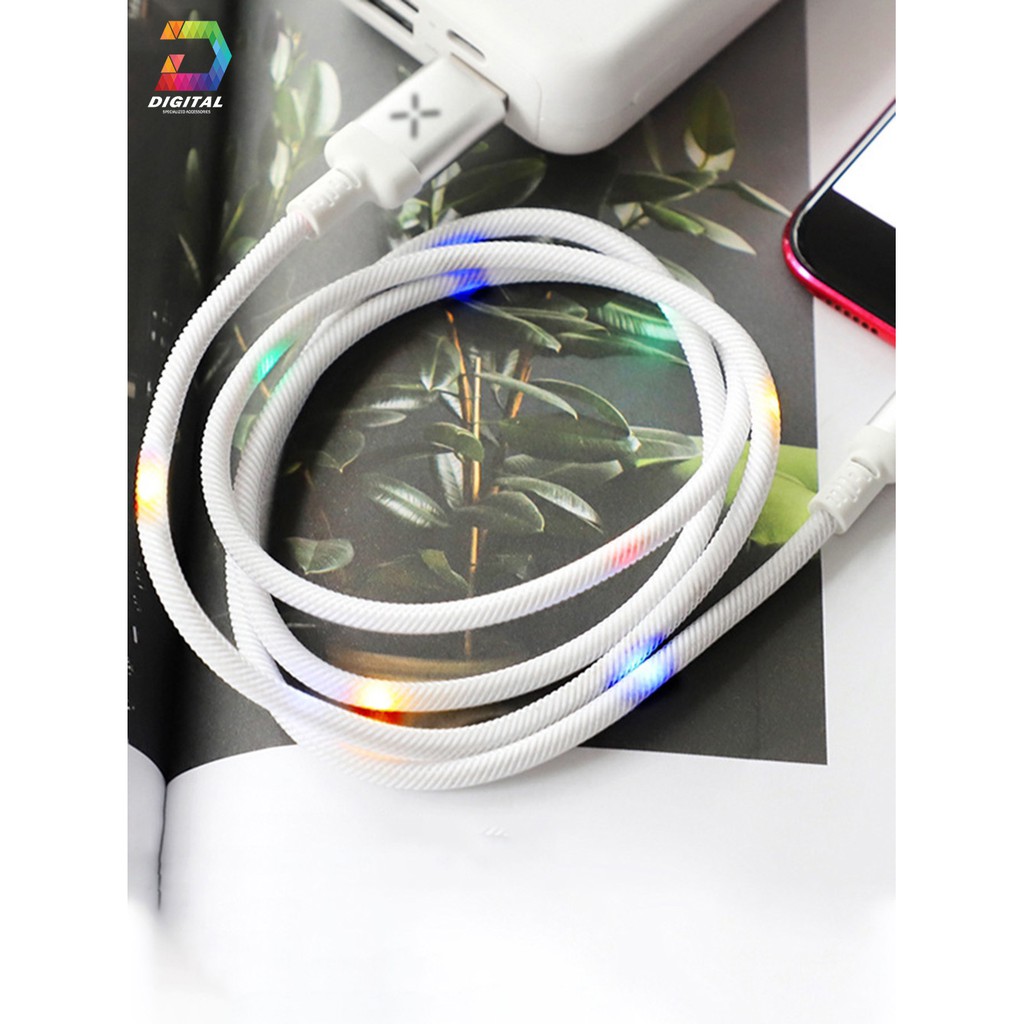 Cáp Hoco U63 Chính Hãng Phát Sáng Theo Nhạc ( Micro - Lightning - Type-C )