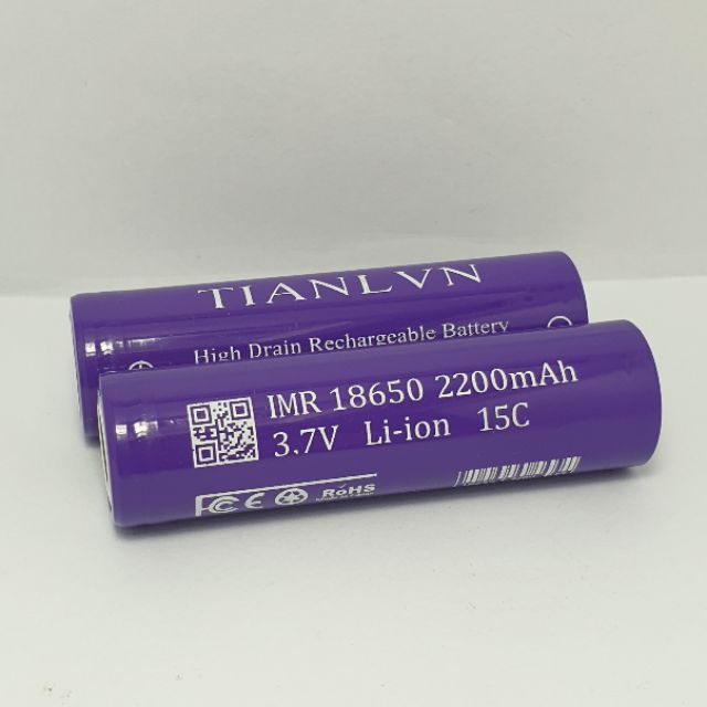 CELL PIN TIANL VN - IMR 18650 - 2200mah XẢ 15C(30A)