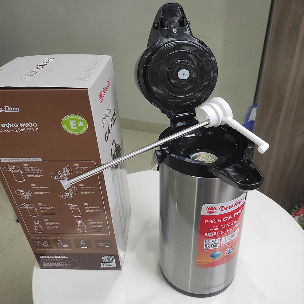 BÌNH THỦY GIỮ NHIỆT RẠNG ĐÔNG RD 2545 ST1.E 2.5 LÍT