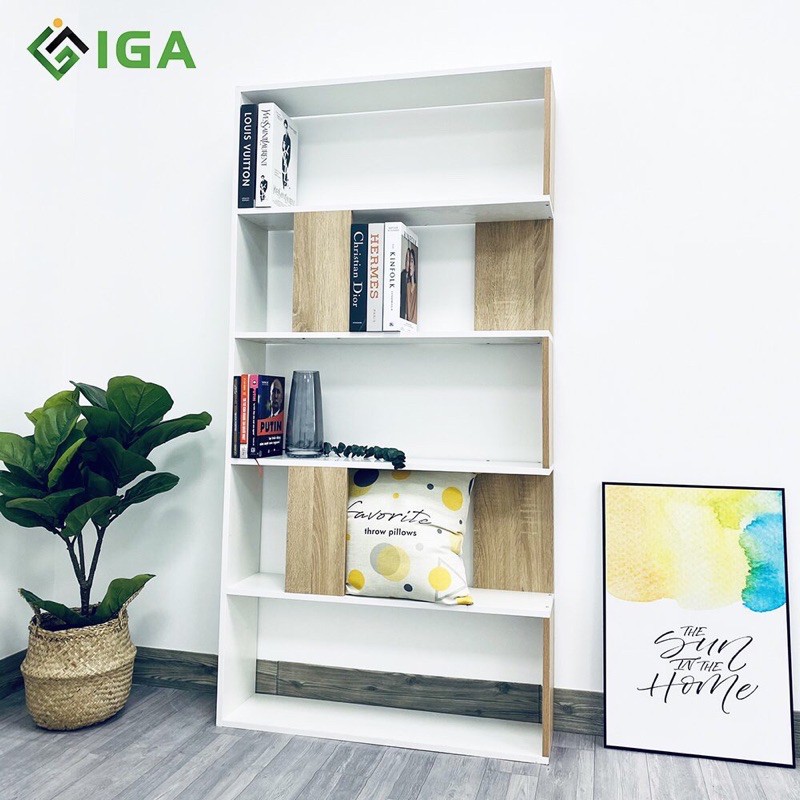 Kệ Sách Gỗ IGEA Simple 6F Thông Minh - GP105