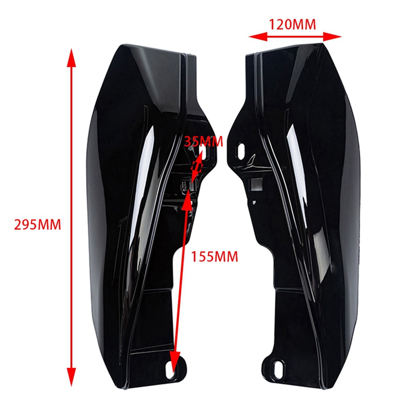 Tấm Chắn Nhiệt Giữa Màu Đen Bóng Cho Xe Mô Tô Harley Touring Electra Glide Street Road Glide 2009-2016