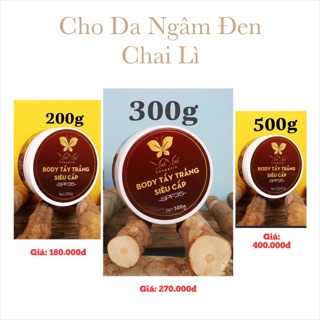 BODY TẨY TRẮNG SIÊU CẤP (cho da NGÂM)