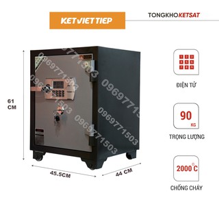 Két sắt 🥰freeship🥰 két sắt điện tử - két sắt mini - két sắt chống cháy ciêu cường kv455đt điện tử bảohành 5năm - ket sat