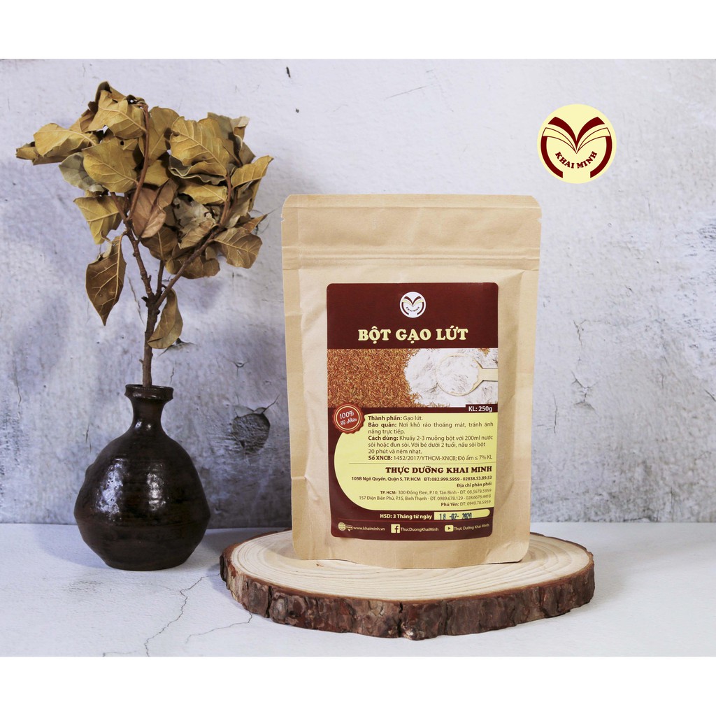 BỘT GẠO LỨT RANG - 250 GR - THỰC DƯỠNG KHAI MINH