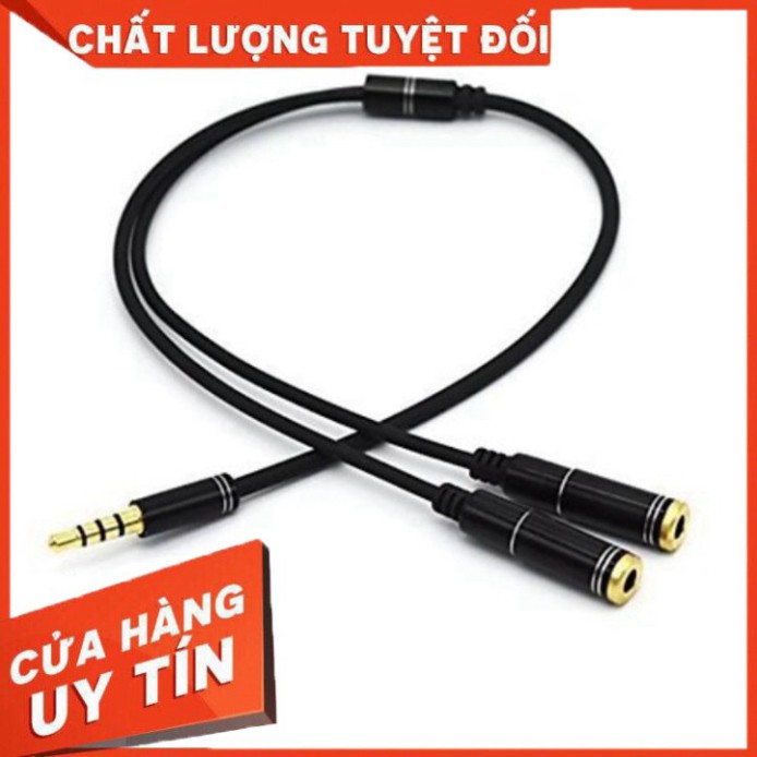 ✅✅✅ Jack chia ra 2 tai nghe 4 khấc - Jack 2 cáp chia Audio 2 cổng 3.5mm ✅✅✅