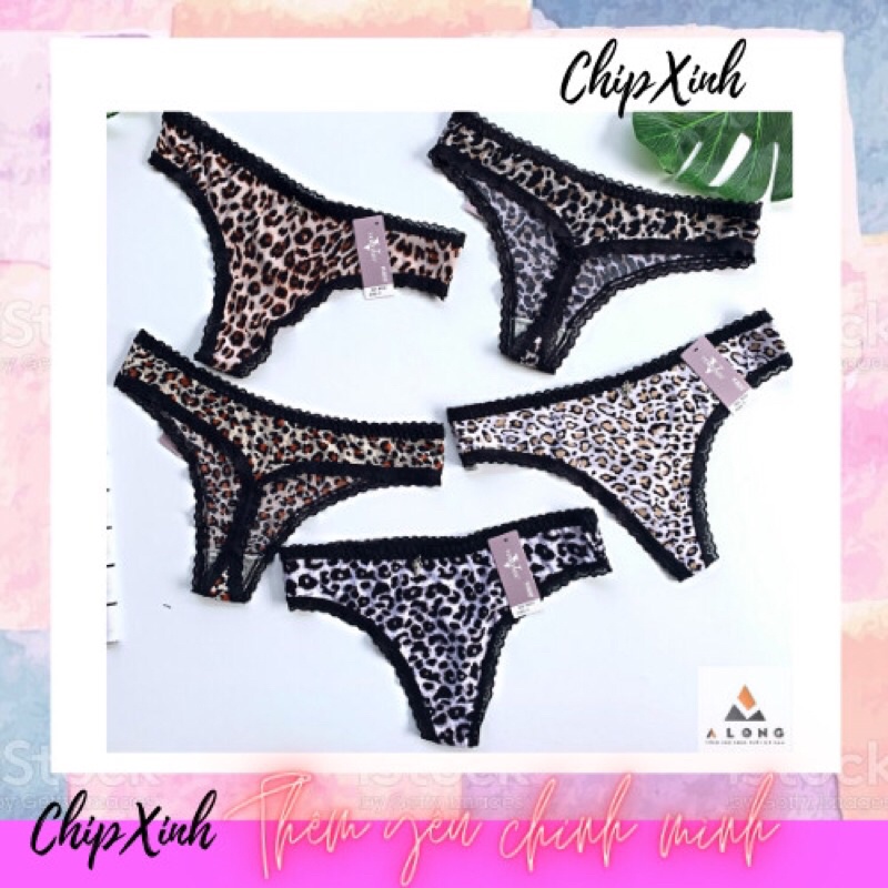 Quần lót nữ lọt khe sexy cao cấp da báo mã CX05