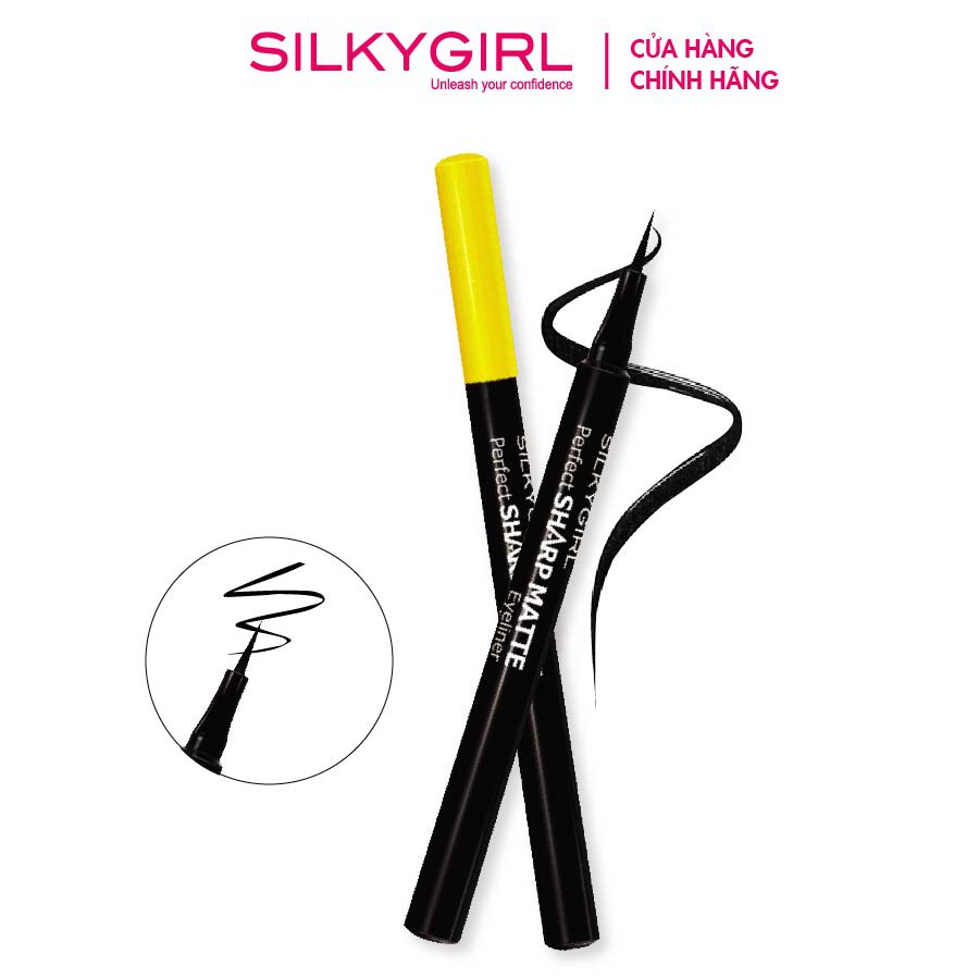 Bút Kẻ Mắt Nước Không Lem Không Trôi Silkygirl Perfect Sharp Matte 1.2ml