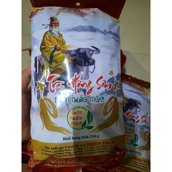 Trà hồng sâm Đà Lạt Thiên Thảo Mộc kết tình từ thảo mộc quý hiếm hồng sâm, nhân sâm, cỏ mật, hoa la hán 350g
