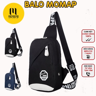 Túi đeo chéo nam nhỏ cute vải bố thời trang Hàn Quốc MoMap TĐC2
