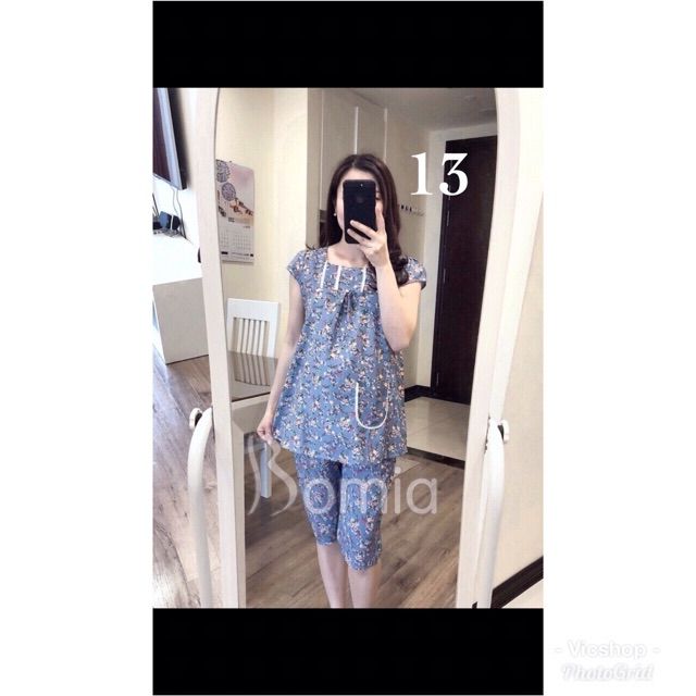 Bộ quần áo thô bầu loại 1/có chun chỉnh bụng/nhiều mẫu