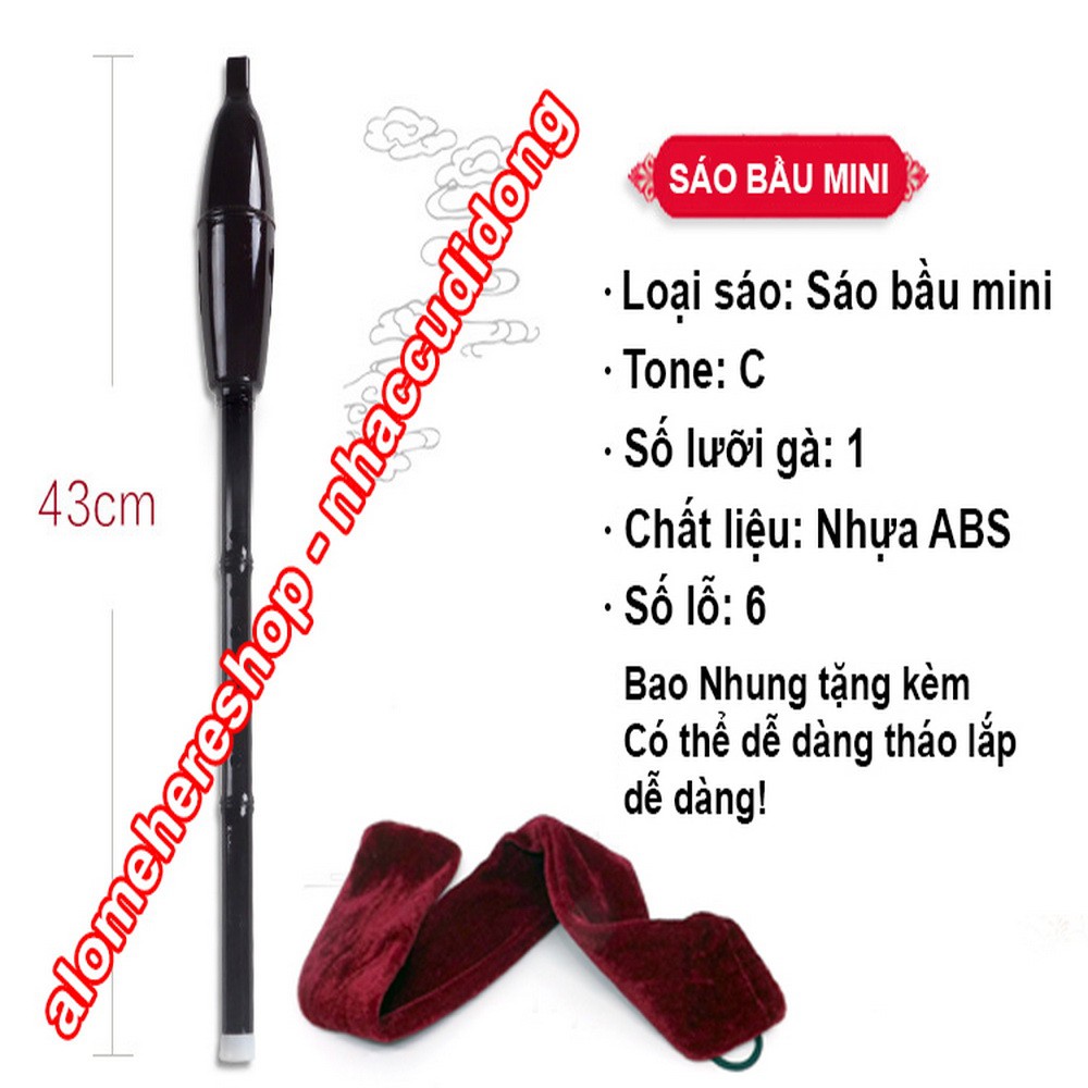 Sáo bầu mini tone C