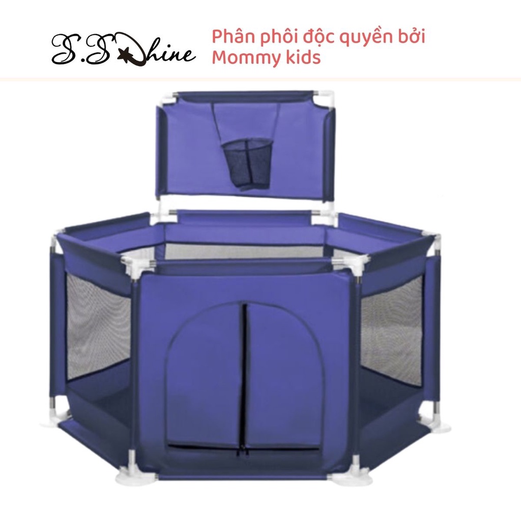 Quây cũi kiêm nhà bóng S.Shine hình chữ nhật kích thước 1m2.1m8 tính cả 2 khung thành 1m2.2m3