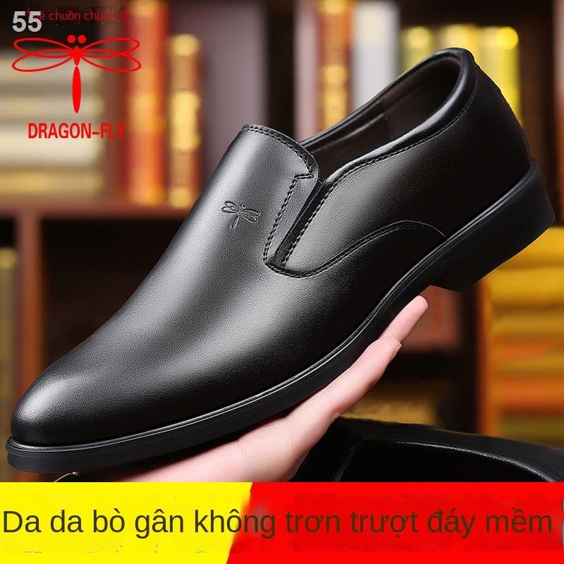 【thanh lý kho】✔Dragonfly thương hiệu giày mùa hè nam kinh doanh bình thường chính thức thoáng khí mềm đáy bố chống t