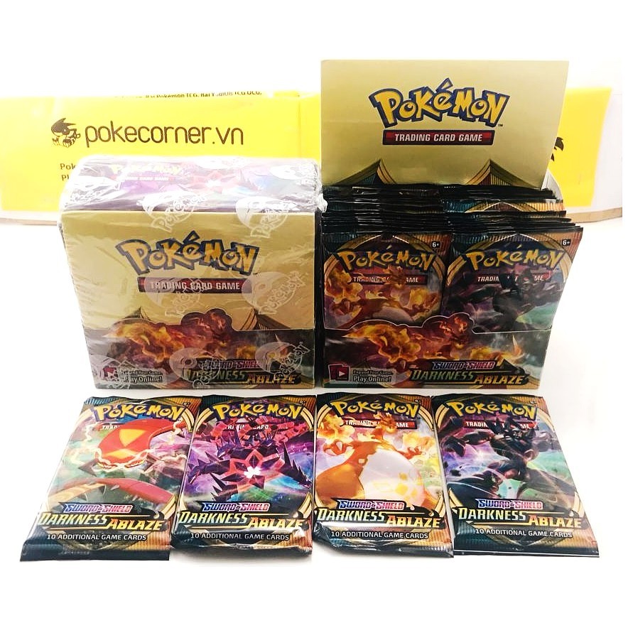 (siêu rẻ) Gói thẻ bài Pokemon TCG Booster Pack Darkness Ablaze SS3 Chính Hãng, Mới 100% (Art Ngẫu Nhiên) - PokeCorner