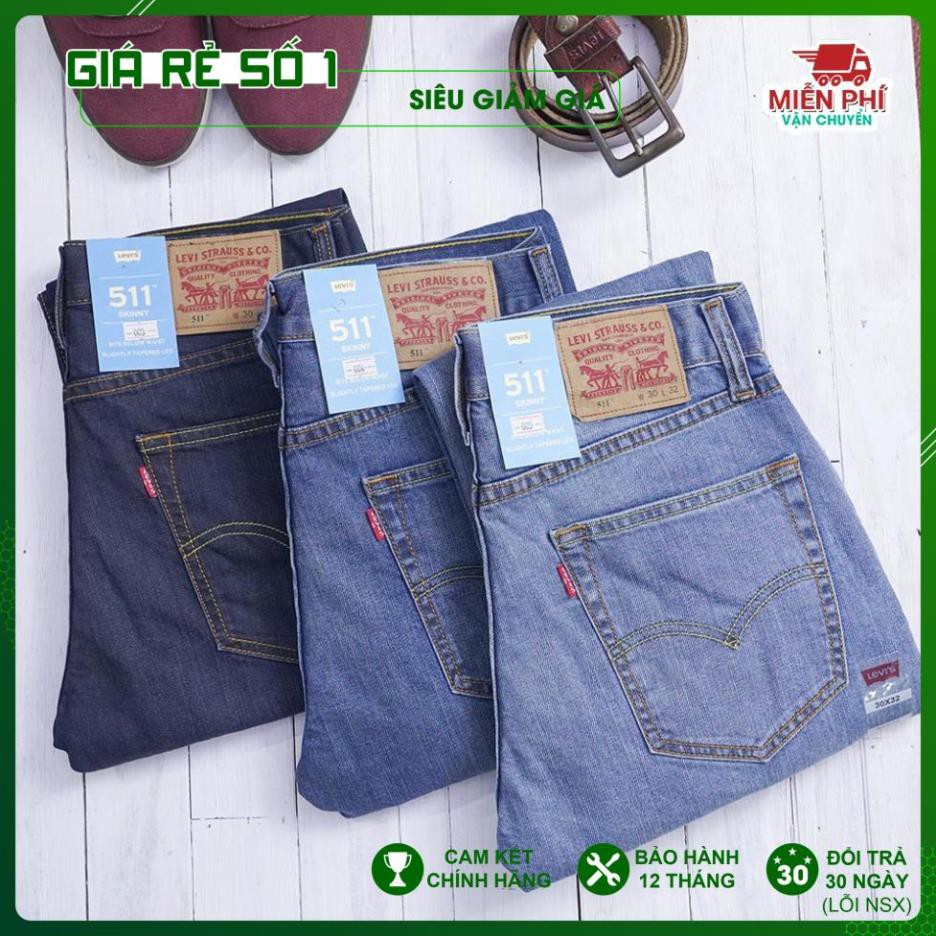 [Chính Hãng] Quần Jean dáng Suông Nam: Levis 511, Made in Cambodia (mã 9-10-11)