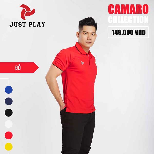(7 mẫu áo ) Áo polo Justplay Camaro,Áo Polo Beyono Power ,thoáng mát ,thấm hút mồ hôi tốt