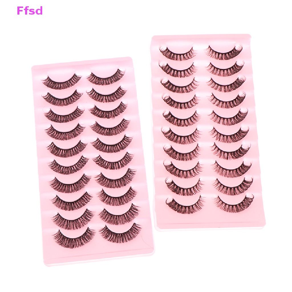 Bộ 10 Cặp Lông Mi Giả 3D Nhiều Màu Sắc