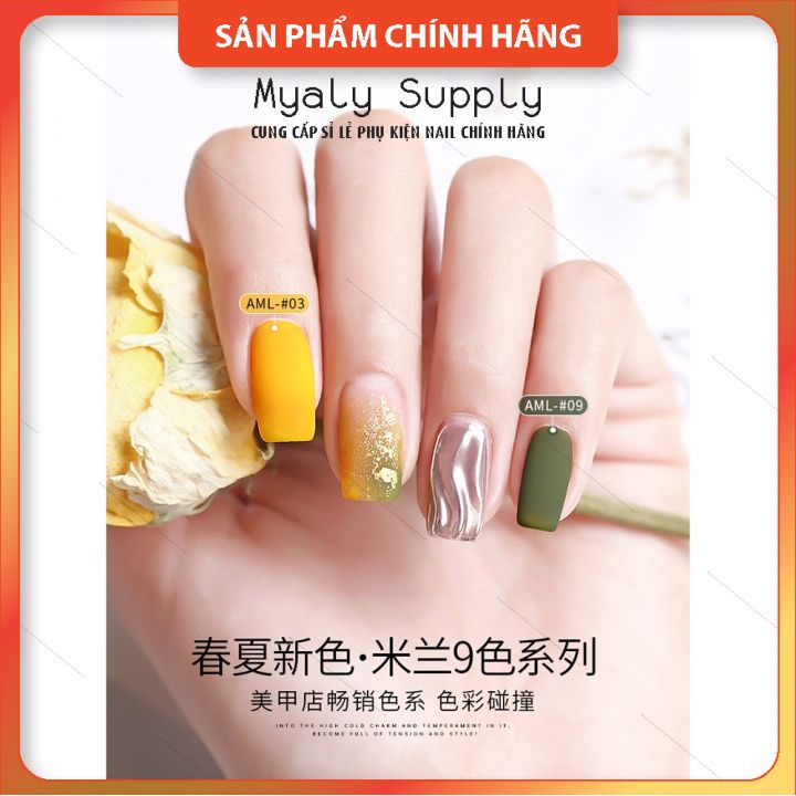 Set Sơn AS Chai Đỏ Nắp Nhọn 9 Chai Cao Cấp AML SP000323