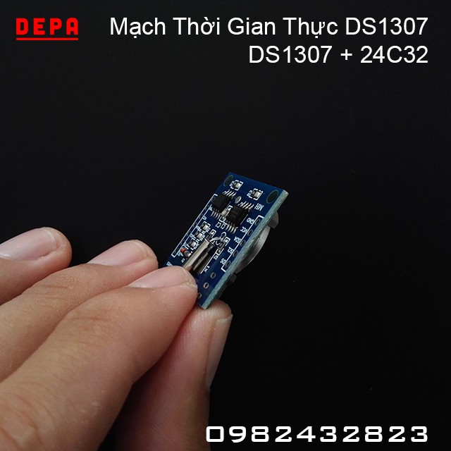 Mạch Thời Gian Thực RTC DS1307 Và 24C32 32K I2C EEPROM, I2C IIC Real Time Clock DS1307 With 24C32 EEPROM