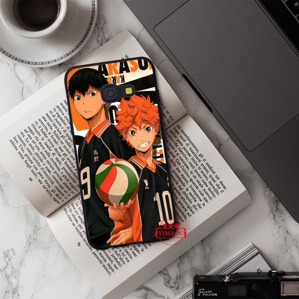 Ốp điện thoại dẻo họa tiết anime Haikyuu mùa 4 cho Samsung A3 A5 A6 Plus 2018 A8 A9 3AS