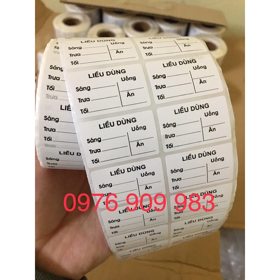 Tem chia liều dùng nhà thuốc