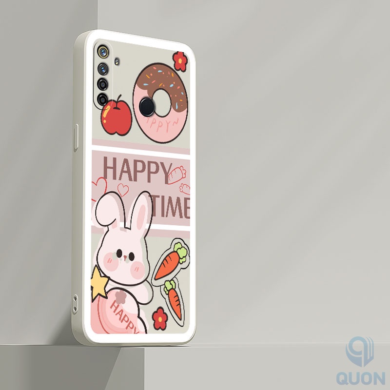 Ốp Điện Thoại TPU Mềm Hình Thỏ/Bánh Donut Cho Realme 5 6 7 pro 5i 6i 7i C17