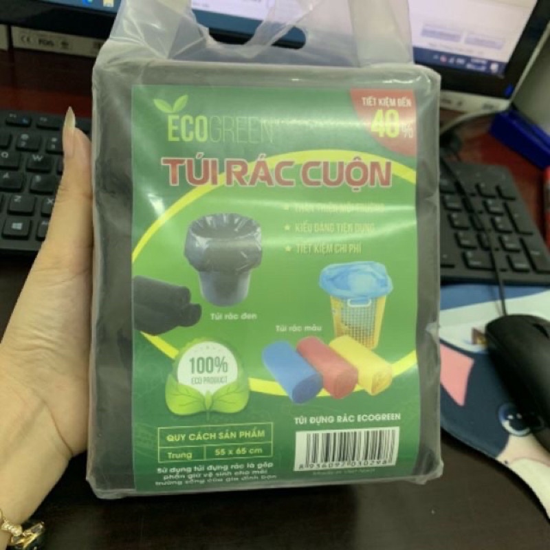 Túo đưng rác màu đen tự phân huỷ