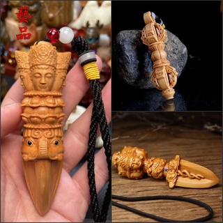 Mặt Dây Chuyền Chạm Khắc Tinh Xảo Phật Giáo Thuja Vajra Giàu Có Tay Cầm Ổn Định Mind Fineing the Mind Fineing the Mind Fineing the Mind Hot Sỉ Wel