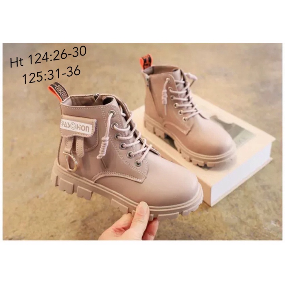 [Cực Chất] [Deal Sốc] Giày Cao Cổ Boot Cho Bé Từ 4 - 15 Tuổi Siêu Sành Điệu Mã 358 sz 26-36