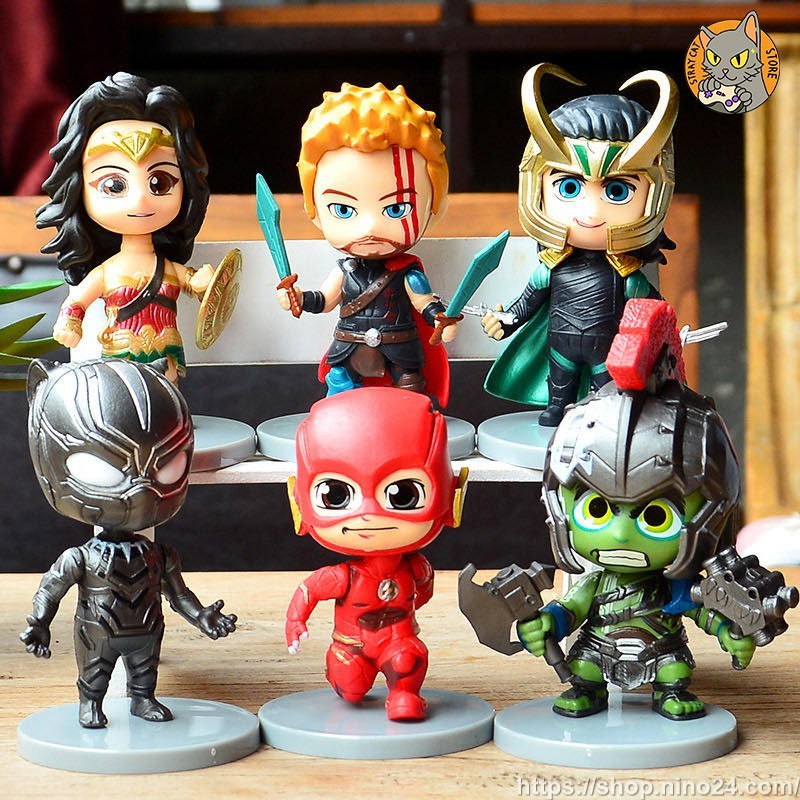 623  Mô hình hỗn hợp Chibi nhân vật Marvel & DC