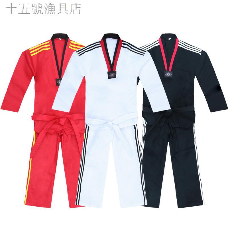 Bộ Đồng Phục Tập Võ Taekwondo Màu Đỏ / Đen