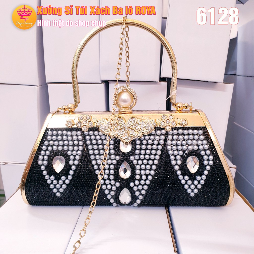 Ví Cầm Tay Nữ 🎁 FREESHIP 🎁 Dự tiệc Clutch Nữ ROYA 6128 HÌNH GIỌT NƯỚC ĐẲNG CẤP SANG TRỌNG HÌNH SHOP TỰ CHỤP