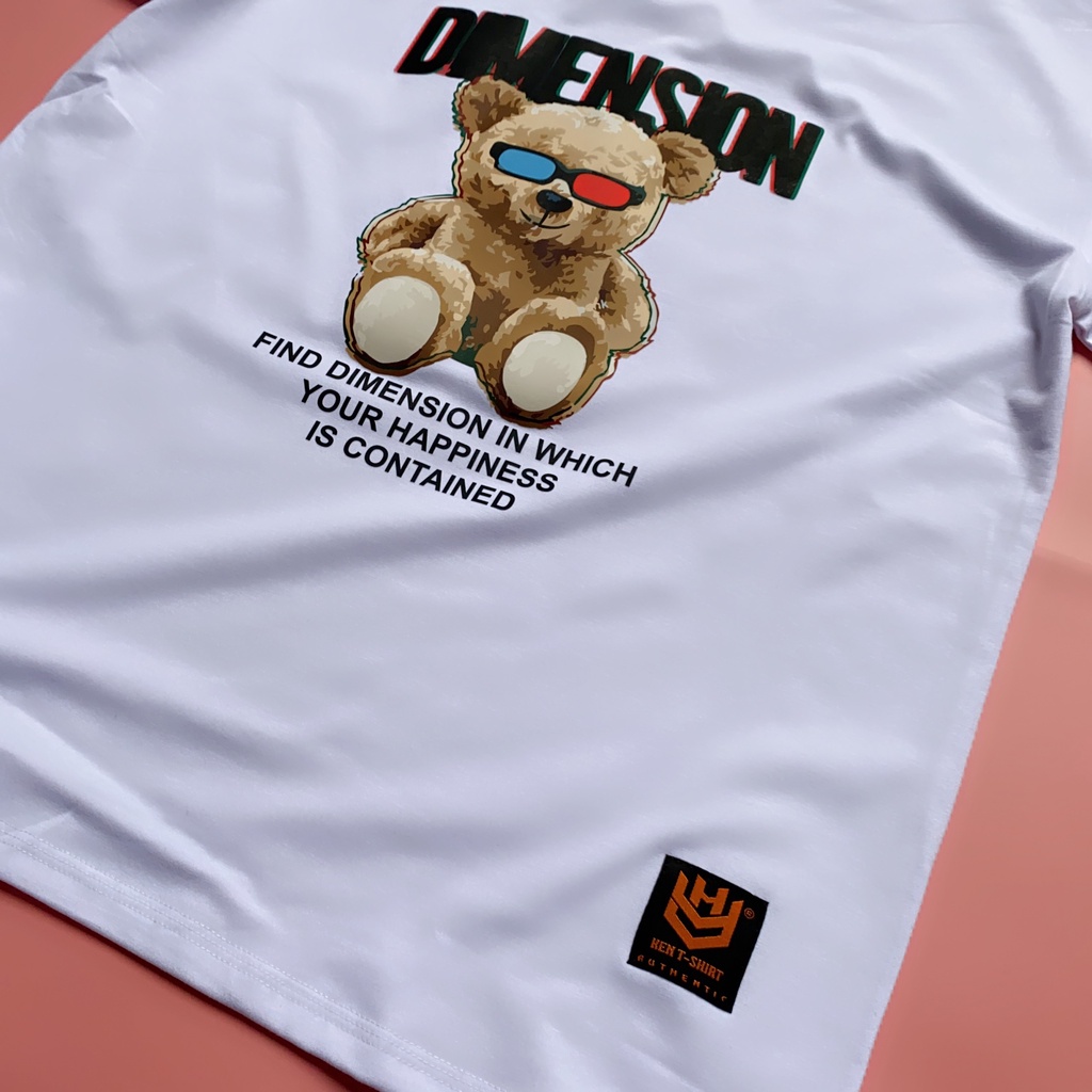 Áo thun tay lỡ HY KOREA nam nữ form rộng unisex in hình Dimension DC255.