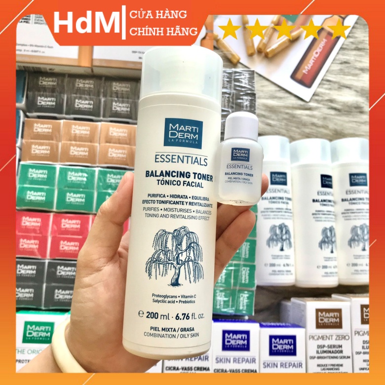 Mini 10ml - Martiderm Balancing Toner - BHA cho làn da dầu, mụn, nhạy cảm