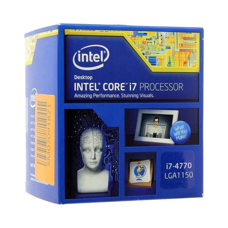 Bộ vi xử lý Intel i7 4770 (3.4GHz, 8M, 4 Nhân 8 Luồng) kèm Fan