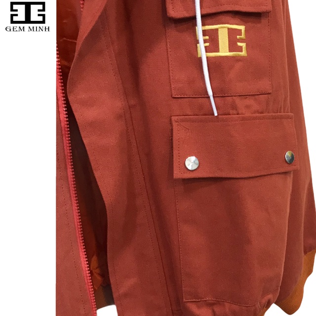 Áo khoác kaki nữ hai lớp nón rộng có túi trong | BigBuy360 - bigbuy360.vn