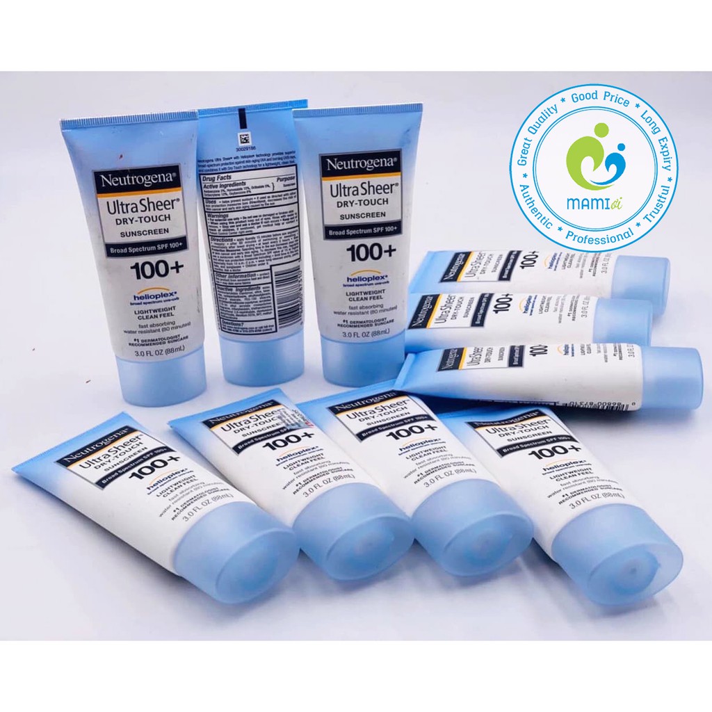 Kem (88/85ml) chống nắng cho trẻ từ 6 tháng tuổi Neutrogena Ultra Sheer Dry-Touch Sunscreen SPF 50/50+/100+, USA