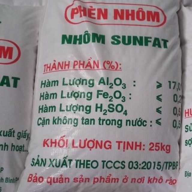 (500g) Phèn Đơn, Phèn Nhôm Sunfat Xử lý nước sạch.....đa tác dụng