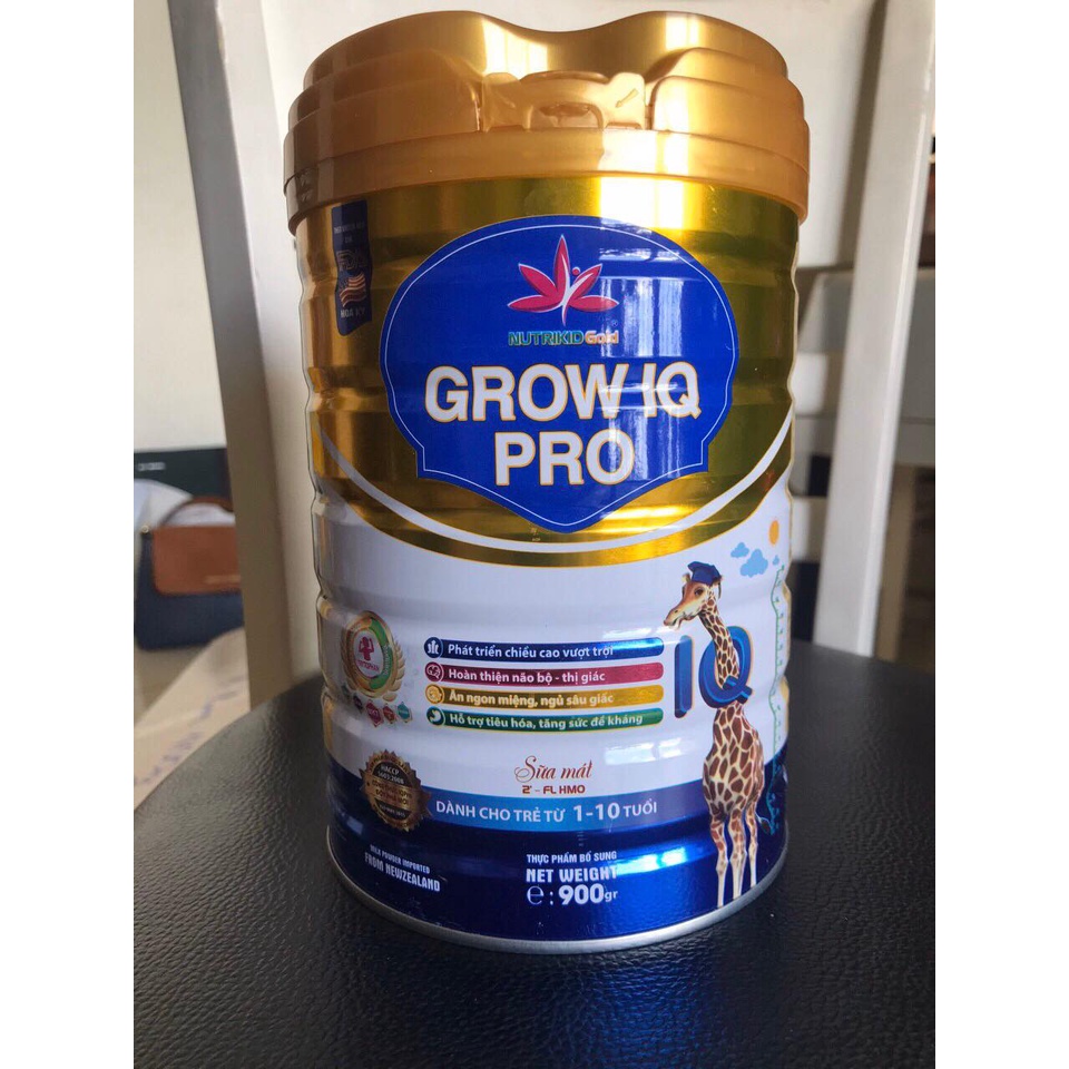 SỮA NON TĂNG CHIỀU CAO NUTRIKIDGOLD IQ PRO 900g - phát triển trí não, tăng chiều cao, tăng sức đề kháng, ngừa táo bón