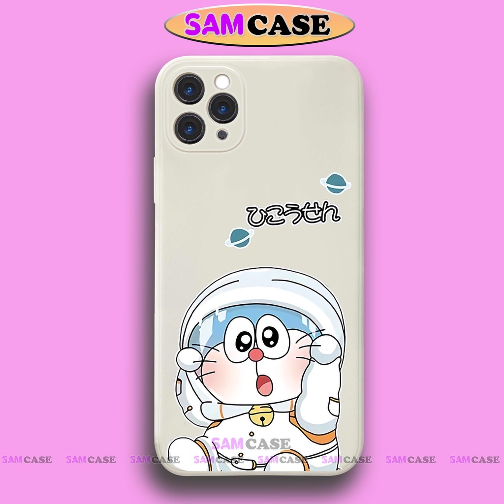 Ốp lưng iPhone cặp đôi hoạt hình Doraemon dễ thương đẹp cạnh viền vuông cho ip 6/6s/7/8/X/XS/XR/11/12/13/14 Pro Plus Max