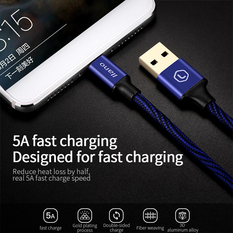 Dây sạc và truyền dữ liệu Llano type-c 5A tốc độ cao đa năng tiện lợi cho điện thoại Huawei