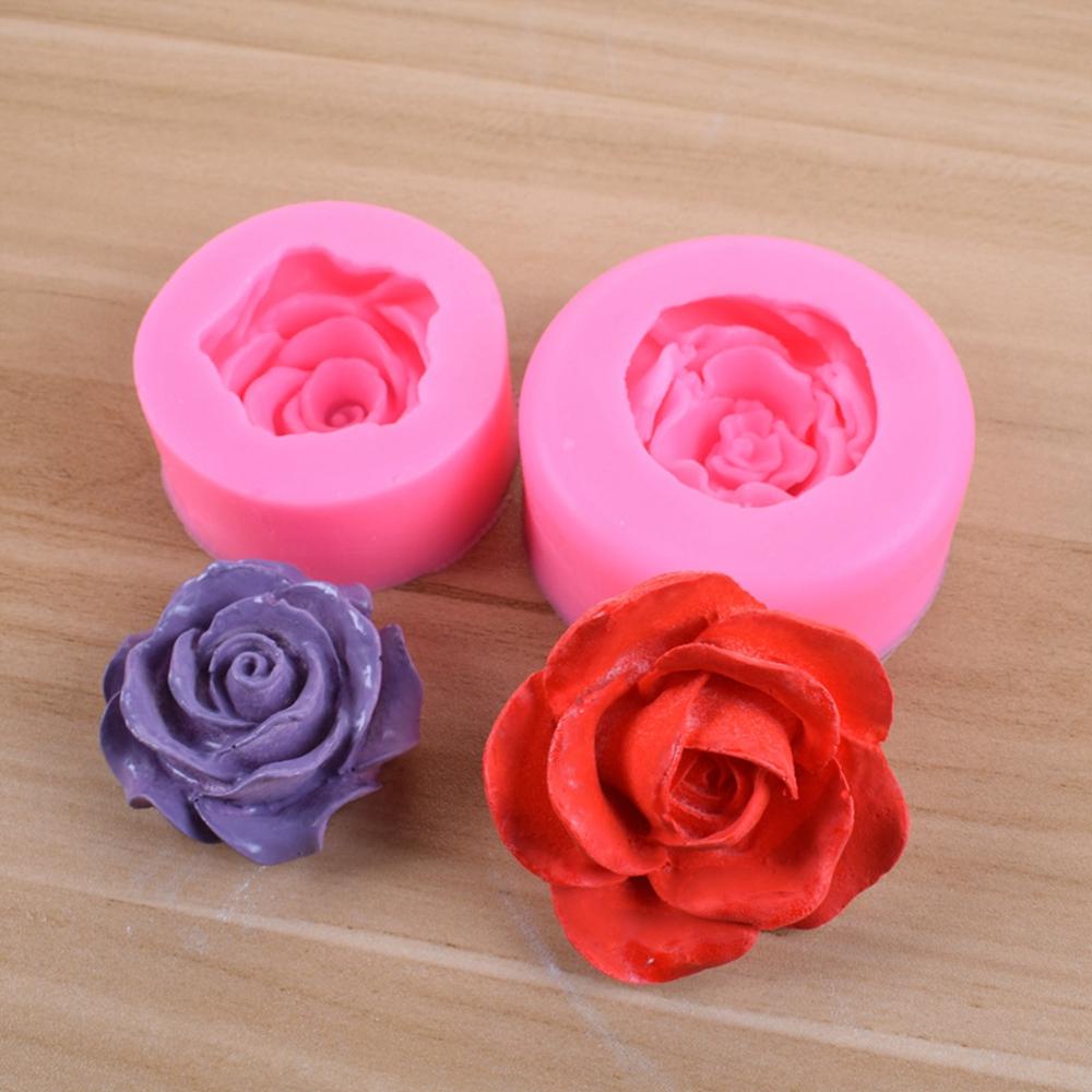 Khuôn Silicone Tạo Hình Hoa Hồng Trang Trí Bánh