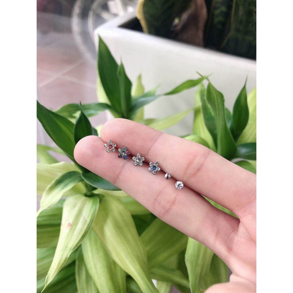 Khuyên bạc tự bấm lỗ Dế Bạc – KBL( bán theo chiếc )