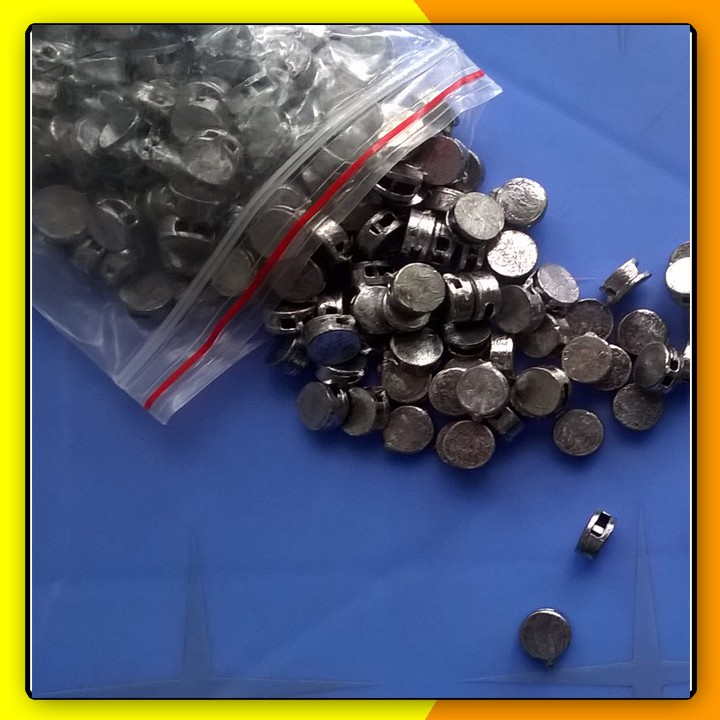 Túi chì viên 10mm  kèm 3m dây kẽm 1mm, bấm niêm phong công tơ điện, nước, hàng hóa