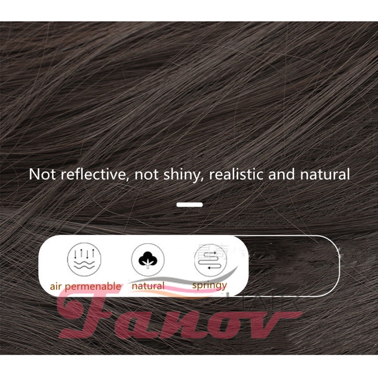 Tóc Giả Nối Dài Xoăn Màu Nâu Đen Dành Cho Nữ