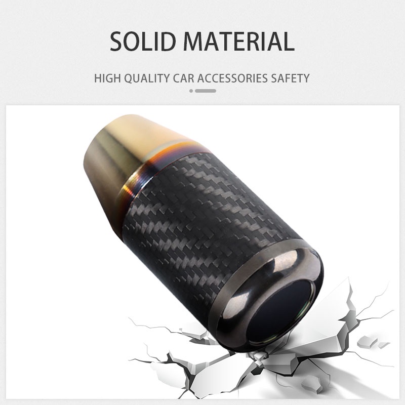 Bằng Sợi Carbon nắp cần sang số ô tô Núm gạt cần số xe hơi thủ công tự động 1chiếc 8cm thông dụng tay nắm cần gạt số ô tô đầu cần số ô tô trang trí bảo vệ an phụ kiện nội thất ô tô