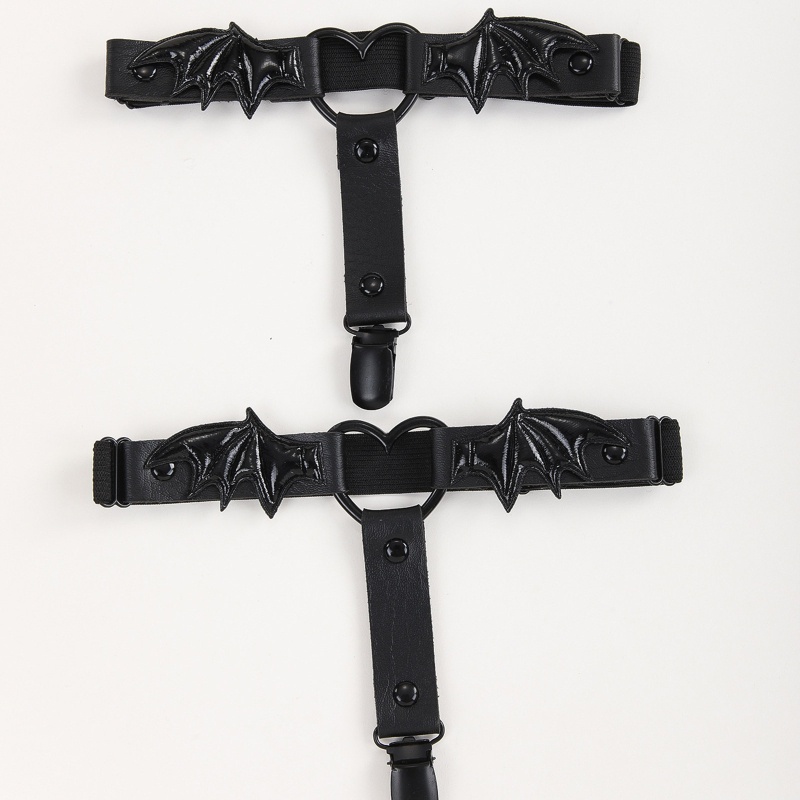 Dây Nịt Đùi Bằng Da PU Trang Trí Cánh Dơi Thời Trang Dành Cho Nữ