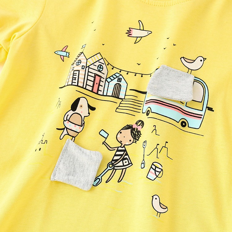 Áo thun bé gái Malwee- Little Maven, áo trẻ em cotton 10-30kg