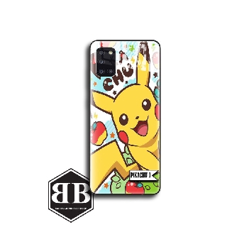 Ốp lưng kính cường lực SAMSUNG A31 / A51 / A71 pikachu cá tính