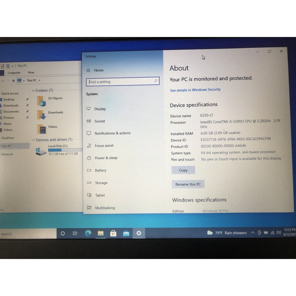 Laptop Thinkpad X250 - 4GB - SSD 128GB | BigBuy360 - bigbuy360.vn
